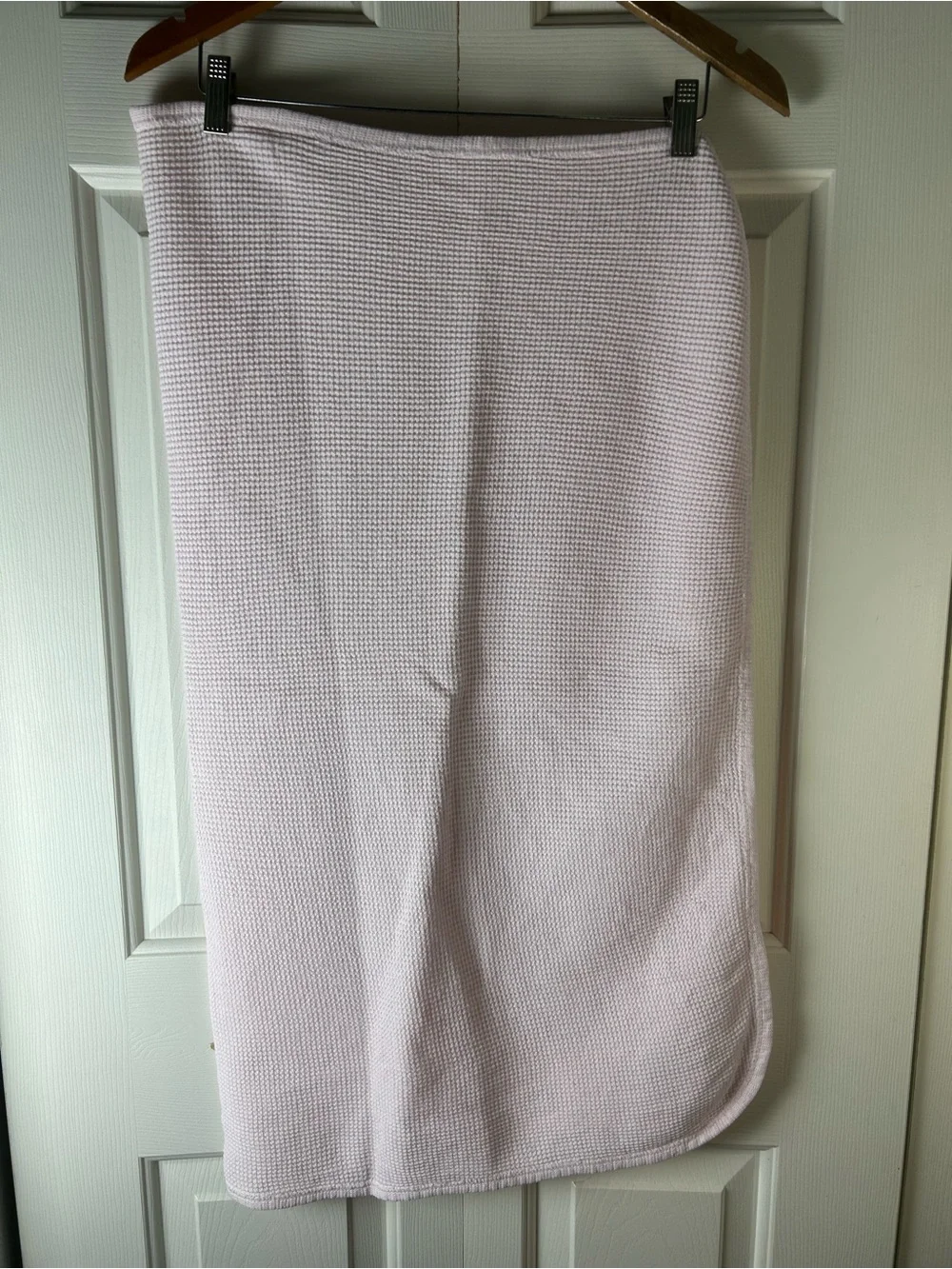 Vintage Carter's Pink Thermal Baby Blanket Waffle Weave Cotton USA Made